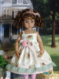 Easter Basket - dress, tights & shoes for Little Darling Doll