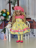 Easter Bunny - dress, hat, tights & shoes for Little Darling Doll