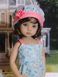 Easter Meadow - romper, hat & sandals for Little Darling Doll