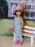 Easter Meadow - romper, hat & sandals for Little Darling Doll