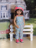 Easter Meadow - romper, hat & sandals for Little Darling Doll