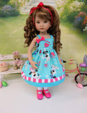 Easter Paws - dress, socks & shoes for Little Darling Doll or 33cm BJD