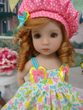 Easter Peeps - dress, hat, tights & shoes for Little Darling Doll or 33cm BJD