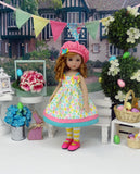 Easter Peeps - dress, hat, tights & shoes for Little Darling Doll or 33cm BJD