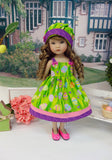 Egg Hunt - dress, hat & shoes for Little Darling Doll or 33cm BJD