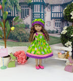 Egg Hunt - dress, hat & shoes for Little Darling Doll or 33cm BJD