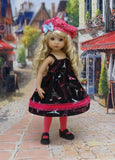 Eiffel Tower - dress, jacket, beret, tights & shoes for Little Darling Doll or 33cm BJD