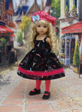 Eiffel Tower - dress, jacket, beret, tights & shoes for Little Darling Doll or 33cm BJD