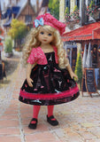 Eiffel Tower - dress, jacket, beret, tights & shoes for Little Darling Doll or 33cm BJD
