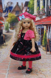 Eiffel Tower - dress, jacket, beret, tights & shoes for Little Darling Doll or 33cm BJD