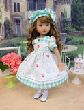 Elegant Birdcage - dress, hat, socks & shoes for Little Darling Doll or 33cm BJD