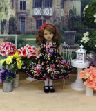 Elegant Garden - dress, tights & shoes for Little Darling Doll or other 33cm BJD