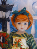 Elegant Ornaments - dress, tights & shoes for Little Darling Doll or 33cm BJD