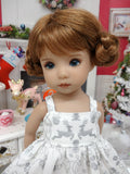 Elegant Silver Deer - dress & shoes for Little Darling Doll or 33cm BJD