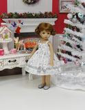 Elegant Silver Deer - dress & shoes for Little Darling Doll or 33cm BJD