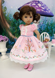 Enchanted Forest - dress, tights & shoes for Little Darling Doll or 33cm BJD