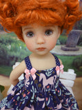 Enchanted Meadow - dress, tights & shoes for Little Darling Doll or 33cm BJD