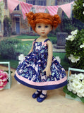 Enchanted Meadow - dress, tights & shoes for Little Darling Doll or 33cm BJD