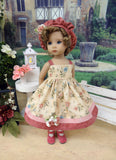 English Countryside - jacket, hat, dress, tights & shoes for Little Darling Doll or 33cm BJD