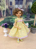 English Garden - dress, tights & shoes for Little Darling Doll or other 33cm BJD