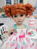 Fairy Cake - dress, tights & shoes for Little Darling Doll or 33cm BJD