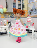 Fairy Cake - dress, tights & shoes for Little Darling Doll or 33cm BJD