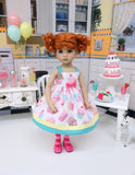 Fairy Cake - dress, tights & shoes for Little Darling Doll or 33cm BJD