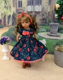 Fall Corsage - dress, tights & shoes for Little Darling Doll or other 33cm BJD