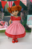 Fall in Love - dress, tights & shoes for Little Darling Doll or 33cm BJD