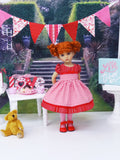 Fall in Love - dress, tights & shoes for Little Darling Doll or 33cm BJD
