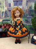 Fall Pumpkins - dress, socks & shoes for Little Darling Doll or 33cm BJD