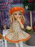 Fall Spice - dress, beret, tights & shoes for Little Darling Doll