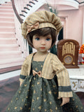Falling Stars - dress, jacket, beret, tights & shoes for Little Darling Doll or 33cm BJD