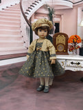 Falling Stars - dress, jacket, beret, tights & shoes for Little Darling Doll or 33cm BJD