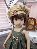 Falling Stars - dress, jacket, beret, tights & shoes for Little Darling Doll or 33cm BJD