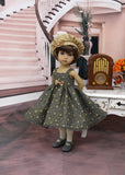 Falling Stars - dress, jacket, beret, tights & shoes for Little Darling Doll or 33cm BJD