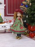 Festive Ornaments - dress, tights & shoes for Little Darling Doll or 33cm BJD