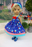 Firecracker Popsicle - dress, hat, socks & shoes for Little Darling Doll or 33cm BJD