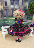 Flirty Floral - dress, tights & shoes for Little Darling Doll or other 33cm BJD