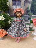 Floral Array - dress, hat, tights & shoes for Little Darling Doll or 33cm BJD