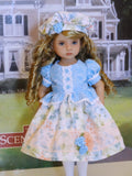 Floral Bliss - dress, hat, tights & shoes for Little Darling Doll