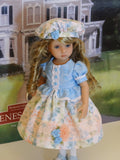 Floral Bliss - dress, hat, tights & shoes for Little Darling Doll