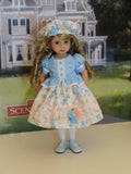 Floral Bliss - dress, hat, tights & shoes for Little Darling Doll