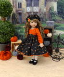Floral Spice - dress, hat, tights & shoes for Little Darling Doll or 33cm BJD