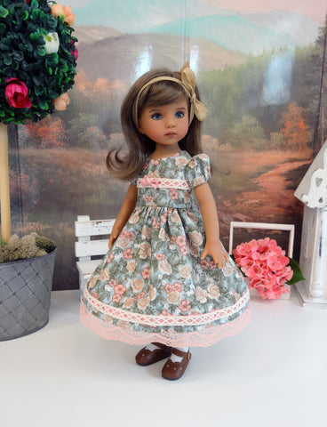 Flower Girl - dress, tights & shoes for Little Darling Doll or other 3 ...