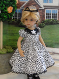Flower Silhouette - dress, tights & shoes for Little Darling Doll