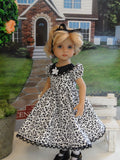 Flower Silhouette - dress, tights & shoes for Little Darling Doll