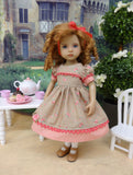 Flowering Trellis - dress, socks & shoes for Little Darling Doll or 33cm BJD