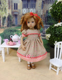 Flowering Trellis - dress, socks & shoes for Little Darling Doll or 33cm BJD