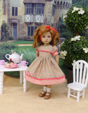 Flowering Trellis - dress, socks & shoes for Little Darling Doll or 33cm BJD